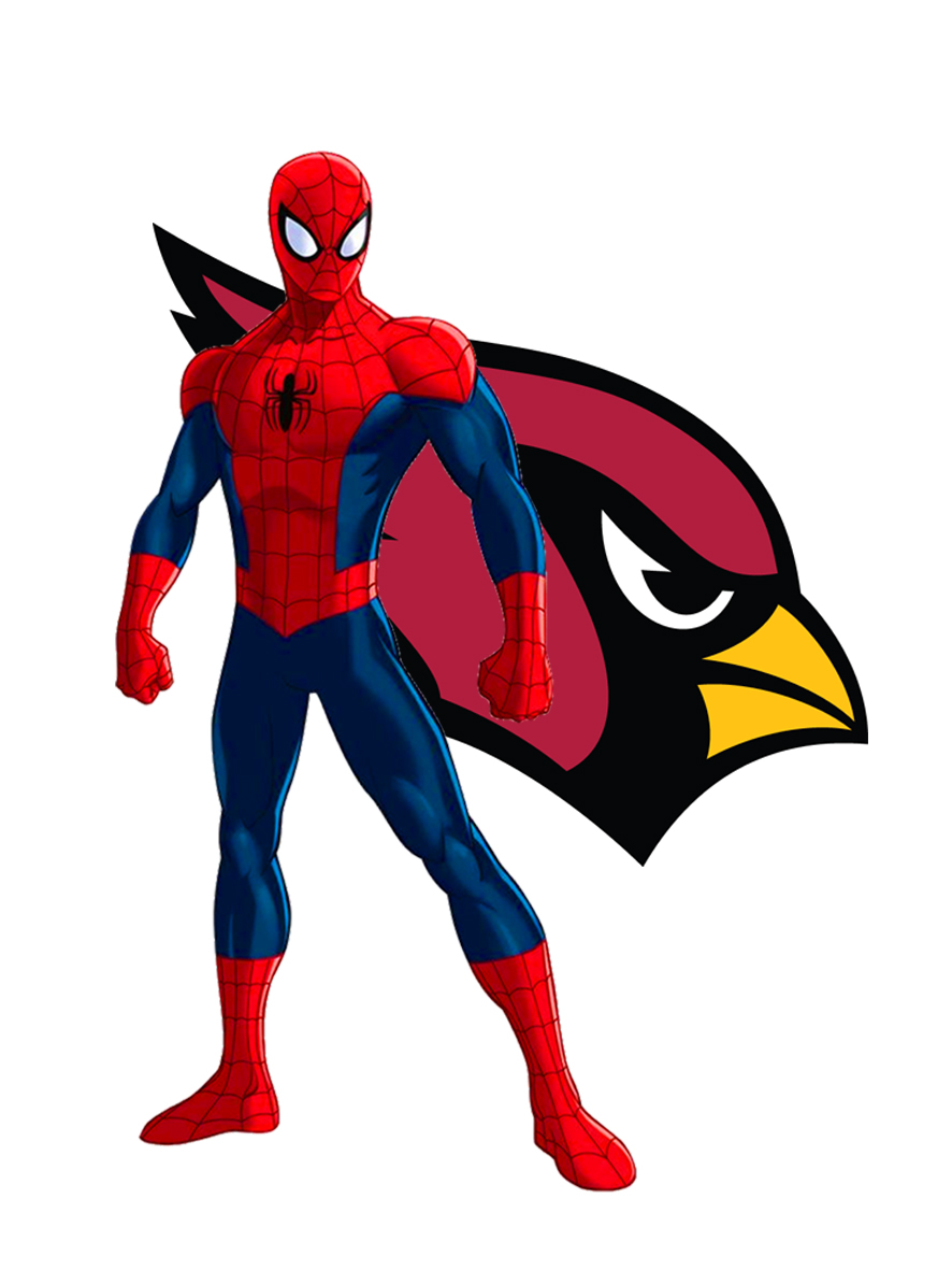 Arizona Cardinals Spider Man Logo vinyl decal